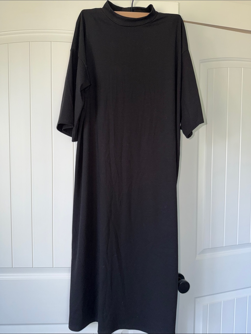 Dressed in LALA Black Maxi T-Shirt Dress
